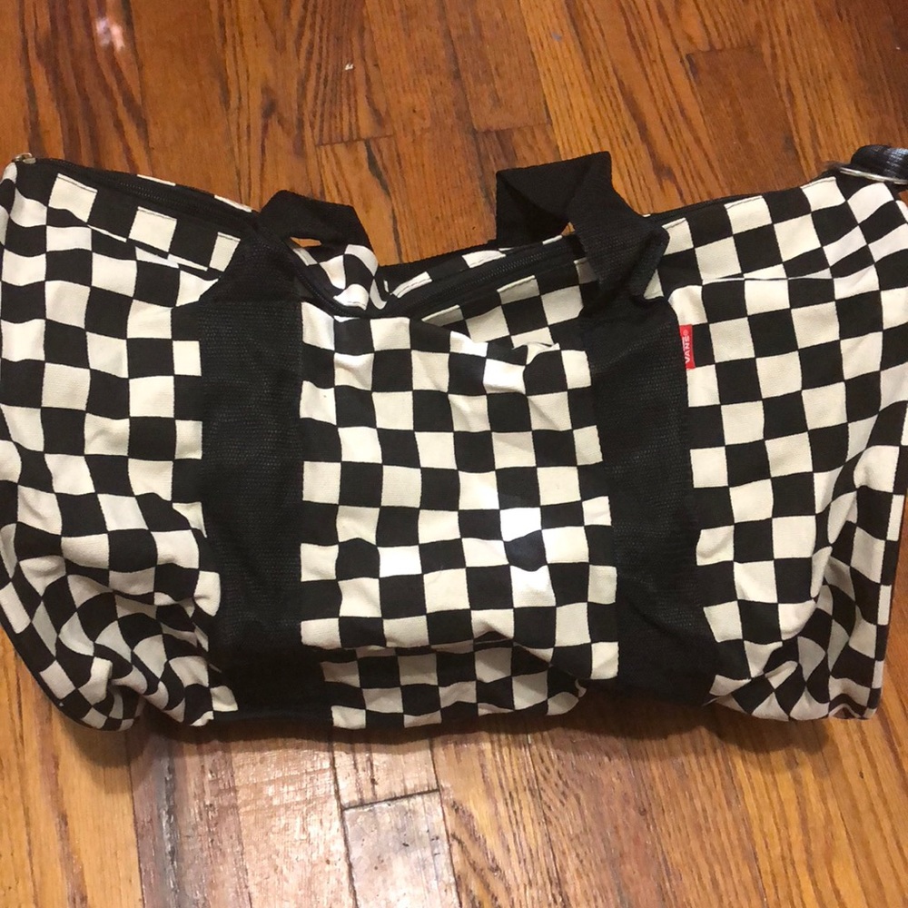 Vans checkered duffel bag